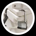 Padlock tabs
